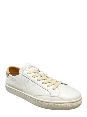NEW Soludos The Ibiza Classic Sneaker White Leather Women’s Shoe Size 7.5 New